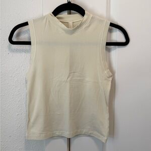 NWT SKIMS Cotton Jersey Mock Neck Tank Top